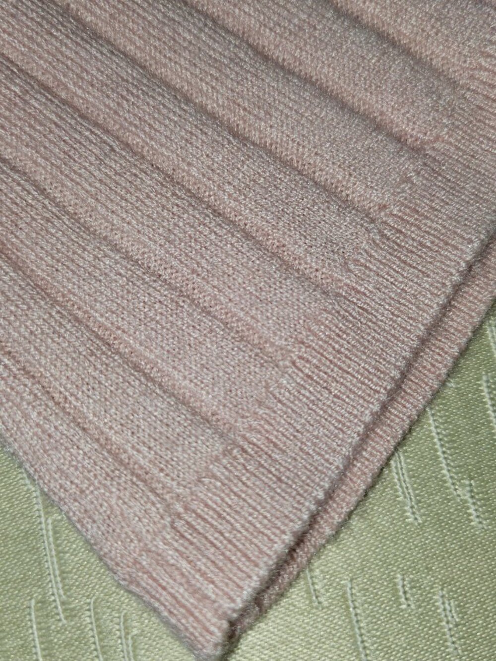 WHBM SOFT PINK RIBBED SHORT SLEEVED SWEATER WITH SILVER BUTTONS SZ XS - Picture 6 of 13